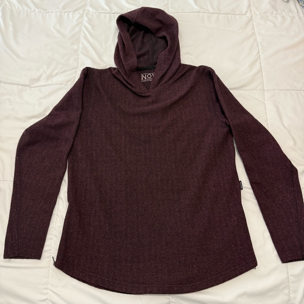Maroon Hooded Sweater